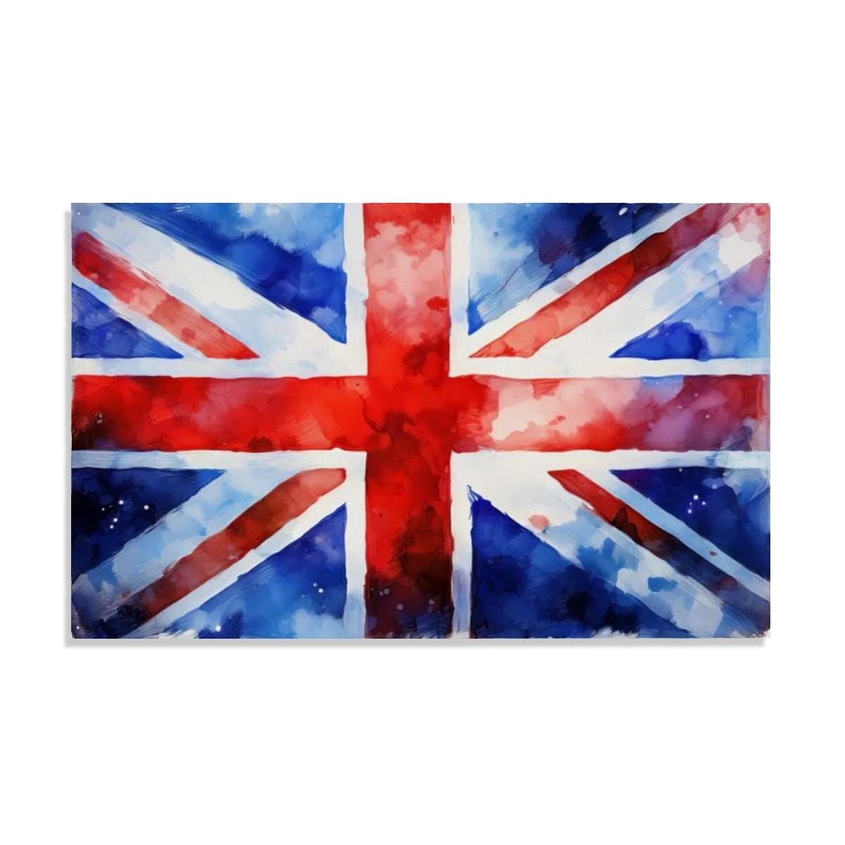 XL Heavy-duty, Handdrawn Union Jack Flag Design, Three-Layer Outdoor flag of the UK. Double Sided. 96"x60"/ 244x152 cm | Raise the Colours