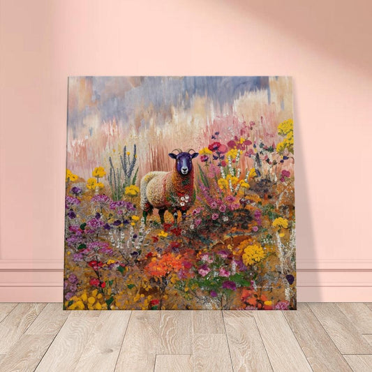 Blackface Sheep Painting, British Art, Rustic Farm Animal Decor, British Wall Art,, Museum Quality Print