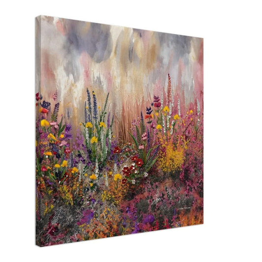 Canvas Scottish Wildflowers - Pink