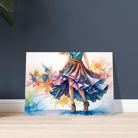 scottish woman art, tartan skirt, scottish art, scotland wall art, poster, artprint
Art Print &quot;Scottish Woman in a Tartan Skirt&quot; | Tartan Girlies Collection