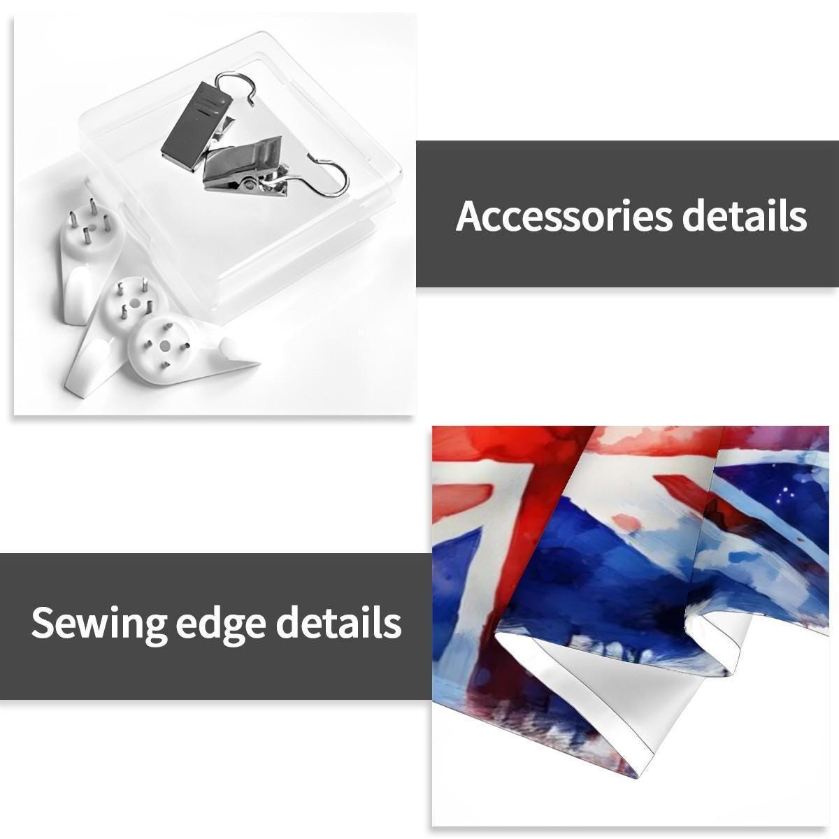 XL Wall Tapestry, Hand Drawn Union Jack Flag Design - Flag of the UK, Raise the Colours | 90"x60" / 228x152 cm