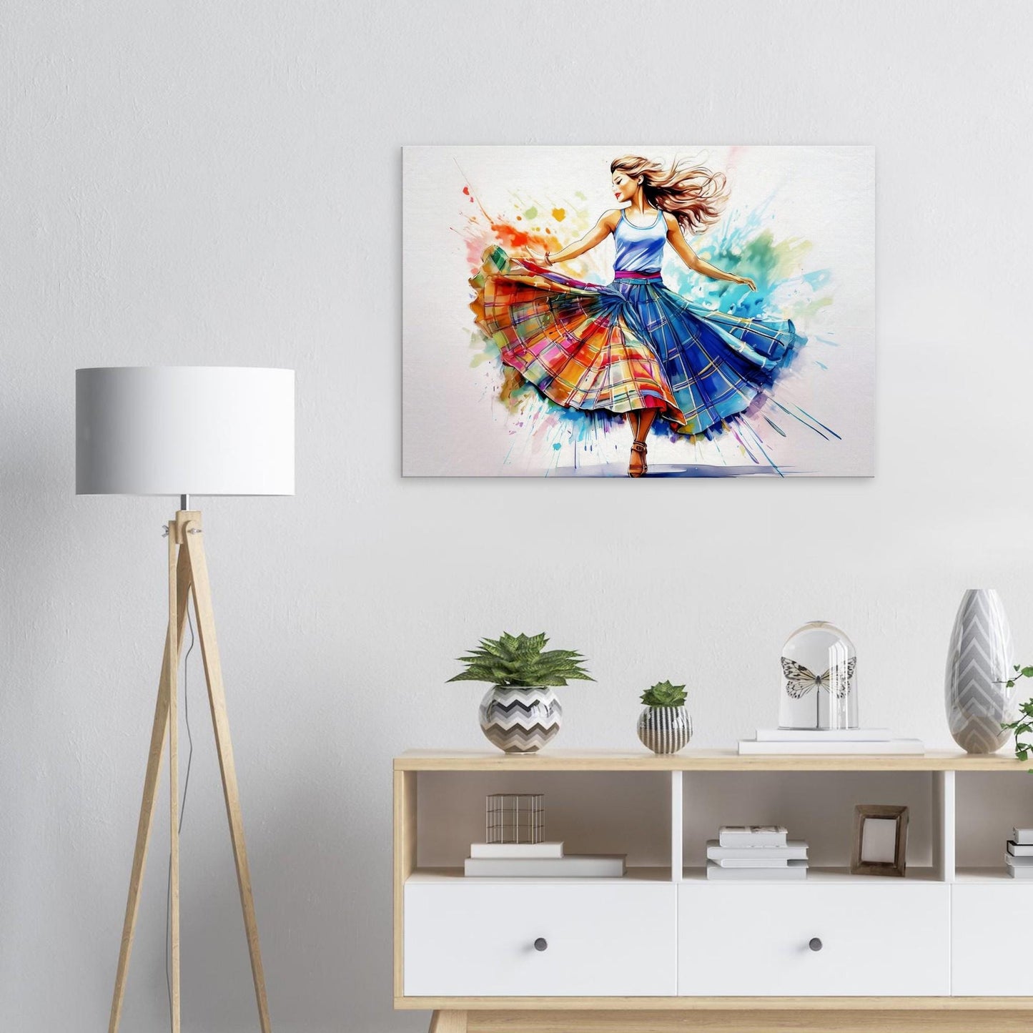 Canvas Scottish Country Dancer