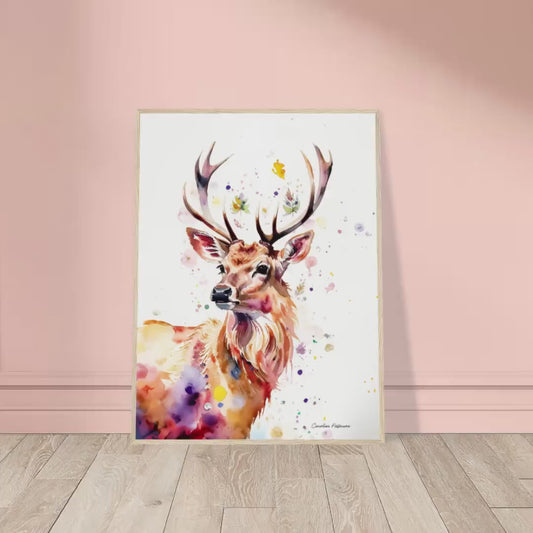 Wildlife Art Print – The Legendary Stag on FSC Matte Paper – British Heritage
